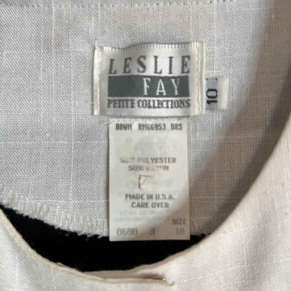 Vintage Leslie Fay Petite Collections Dress - size 10 - Picture 2 of 3